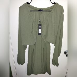 Fashion Nova XL Long Sleeve Mini Dress NWT